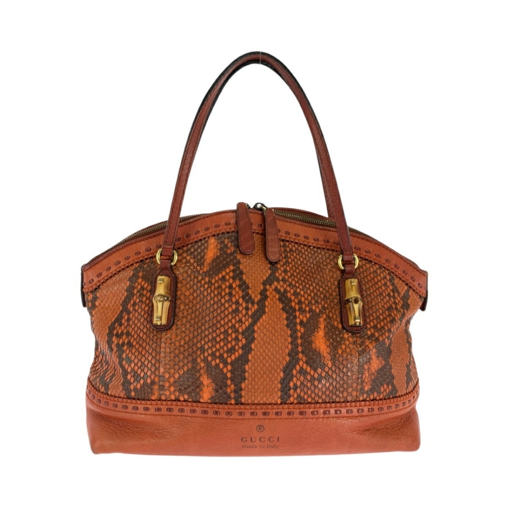 GUCCI Bamboo Python 2way Shoulder bag